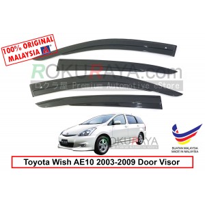 Toyota Wish AE10 (1st Gen) 2003-2009 AG Door Visor Air Press Wind Deflector (AG Mugen Design)
